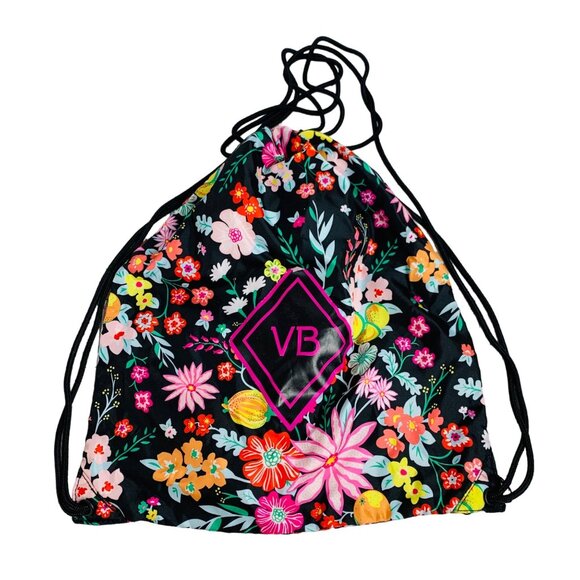 Vera Bradley Drawstring Backpack Retired Tangerine Twist Boho School Travel - Picture 3 of 7